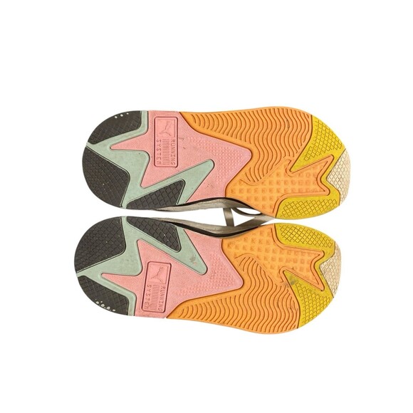 Puma RsX Cam X Squish Lace Up Woman Beige, White Sneakers Casual Size 8.5 - Picture 7 of 8